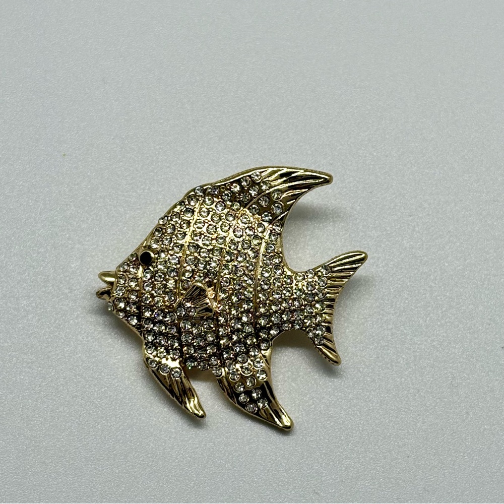 Gold and Silver Fish Brooch